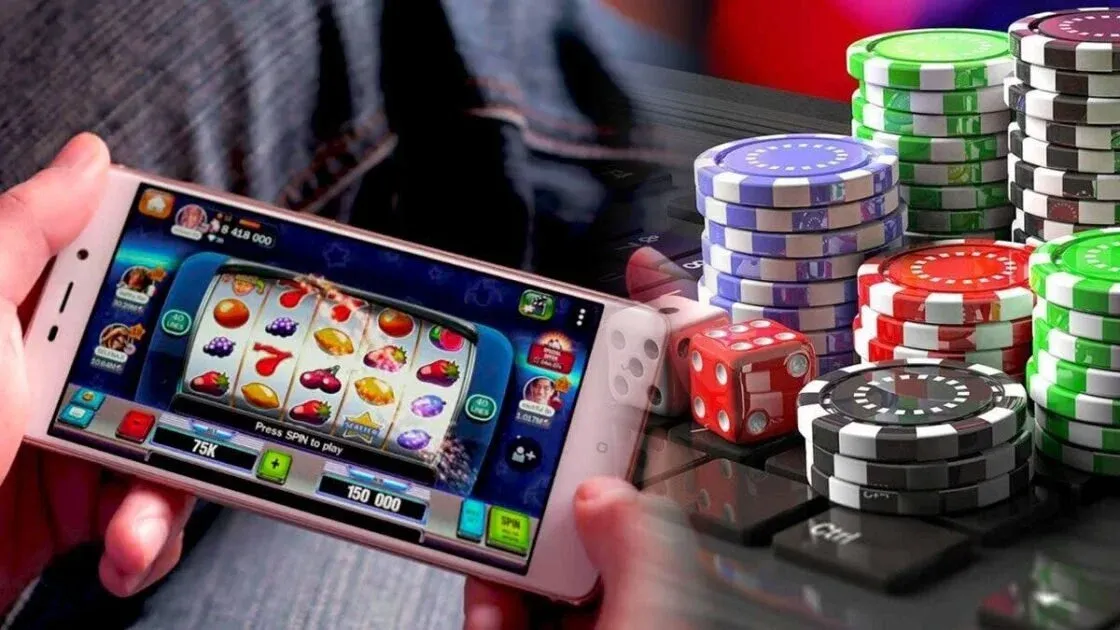 Mobile casino gaming on smartphone